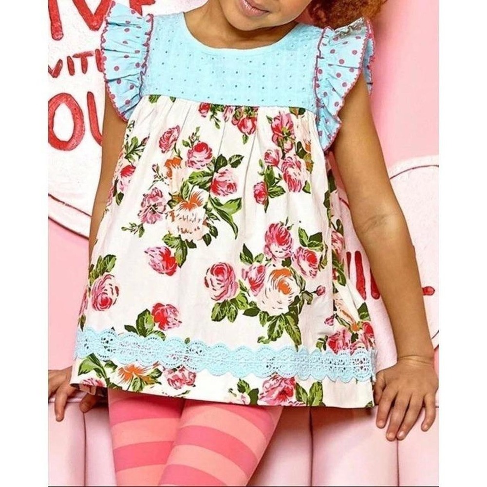 Matilda Jane Let's Go Together‎ Togetherness Shabby Top  Size 8